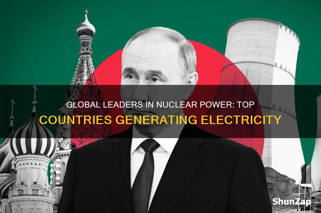 who uses the most nuclear energy to obtain electricity