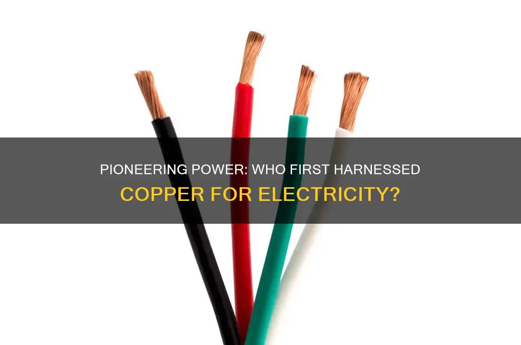 who was the first person to use copper for electricity