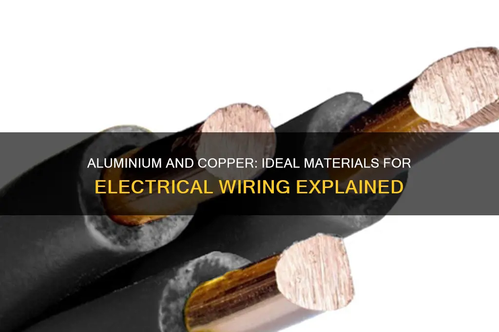 why aluminium and copper is used as electrical wires