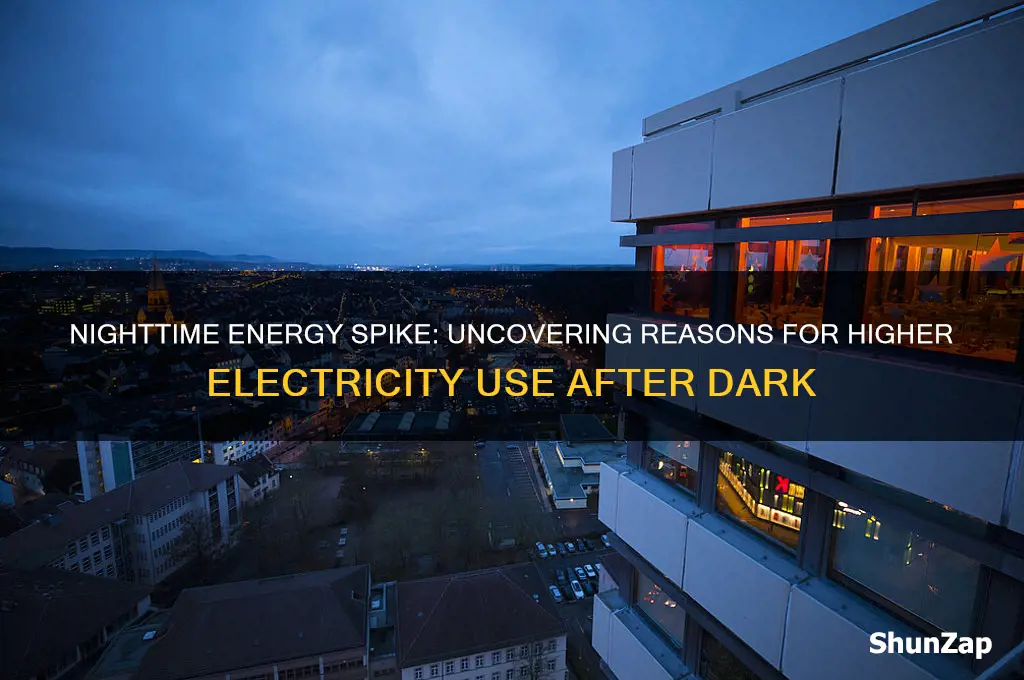 why am i using more electricity at night