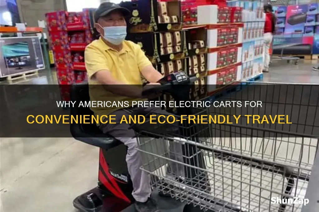 why americans love to use electric cart