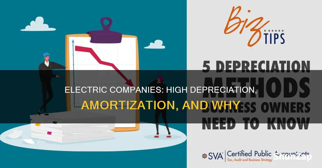 why an electric company has high depreciation and amortisation