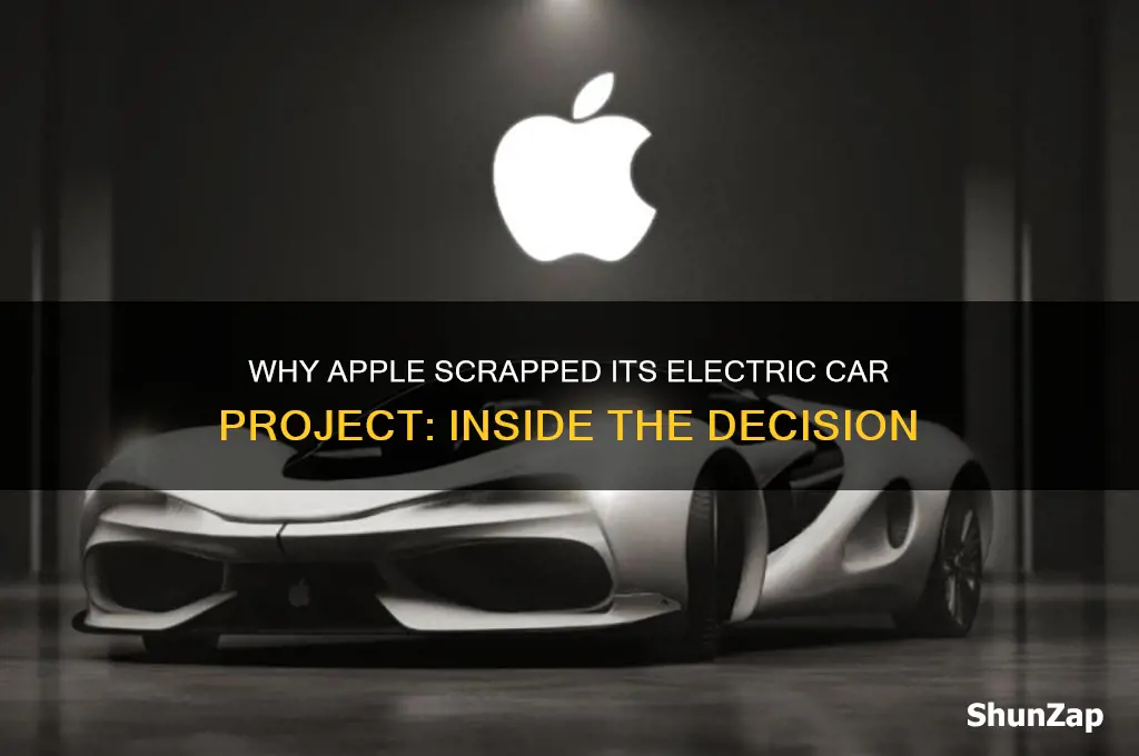 why apple cancelled electric car
