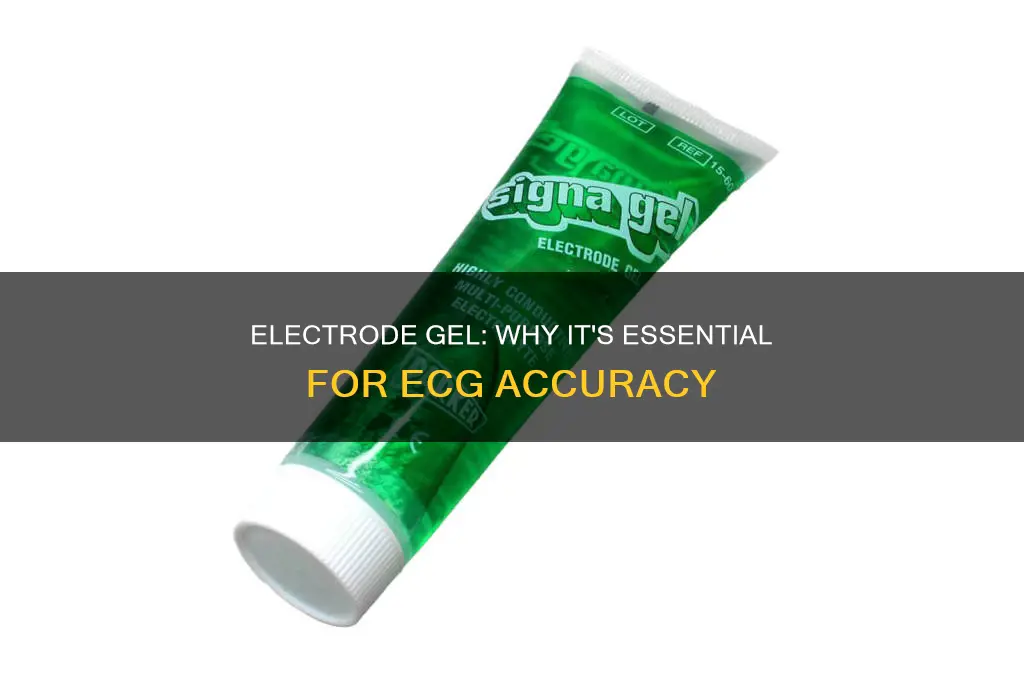 why apply electroed gel for an ecg