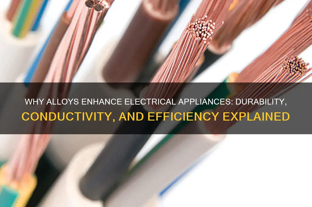 why are alloys used in electrical appliances
