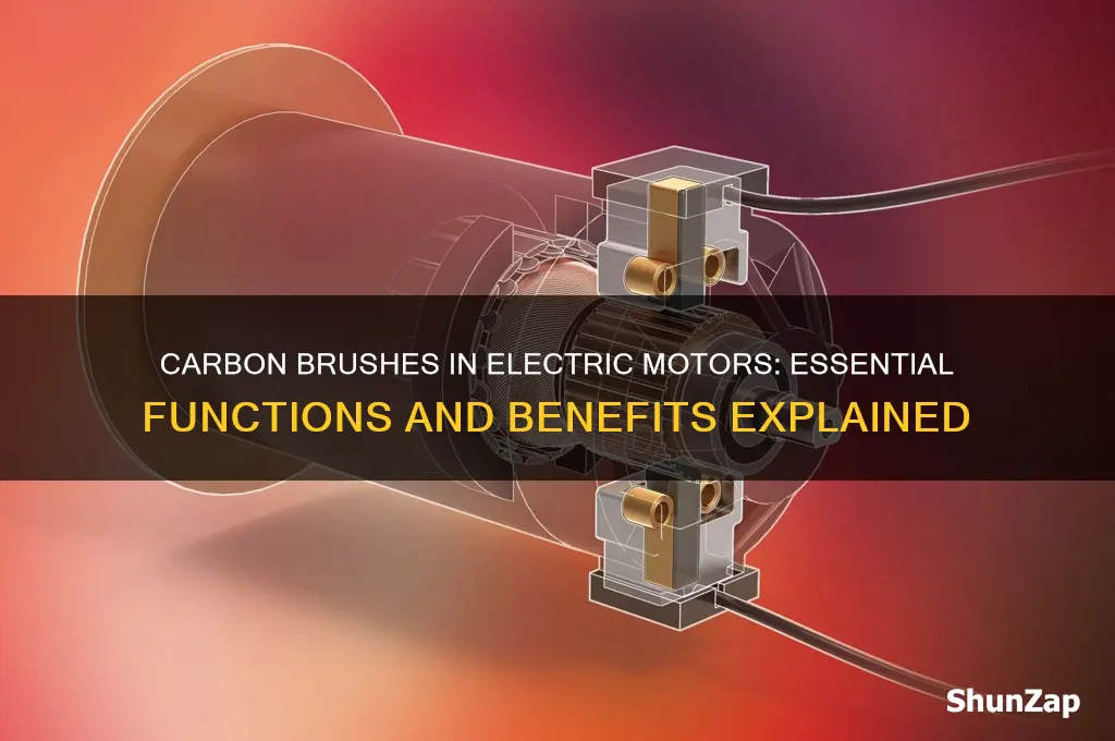 why are carbon brushes used in electric motor