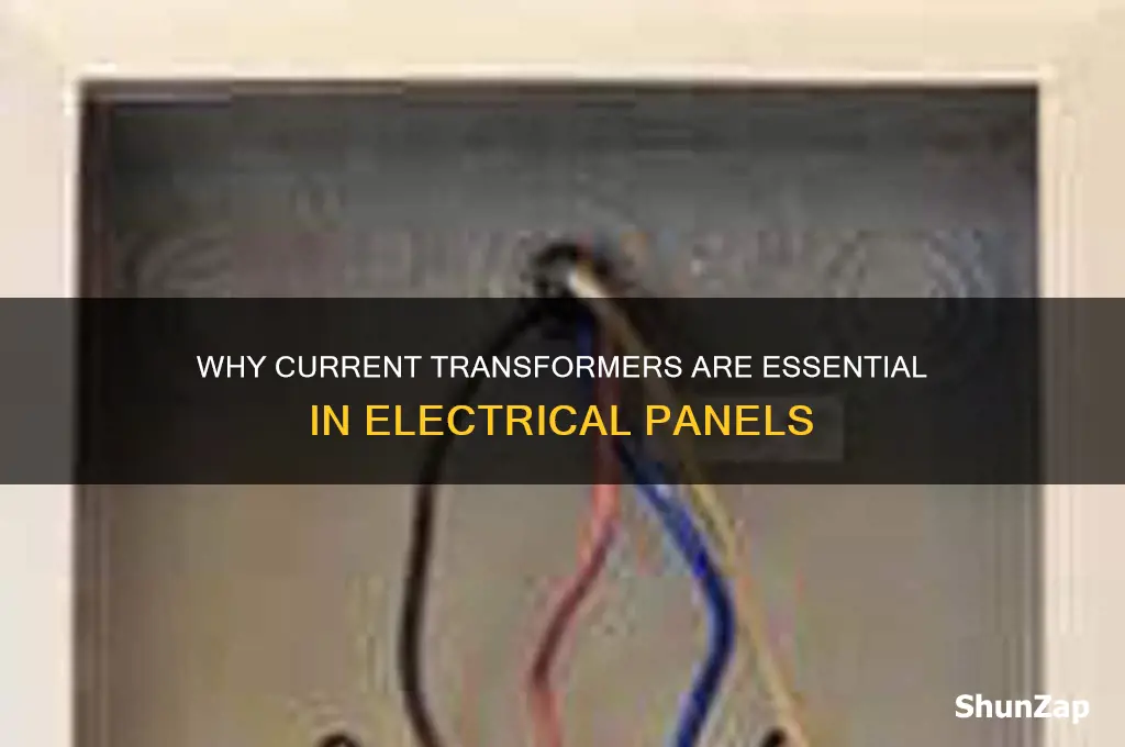 why are current transformers used in electrical panels