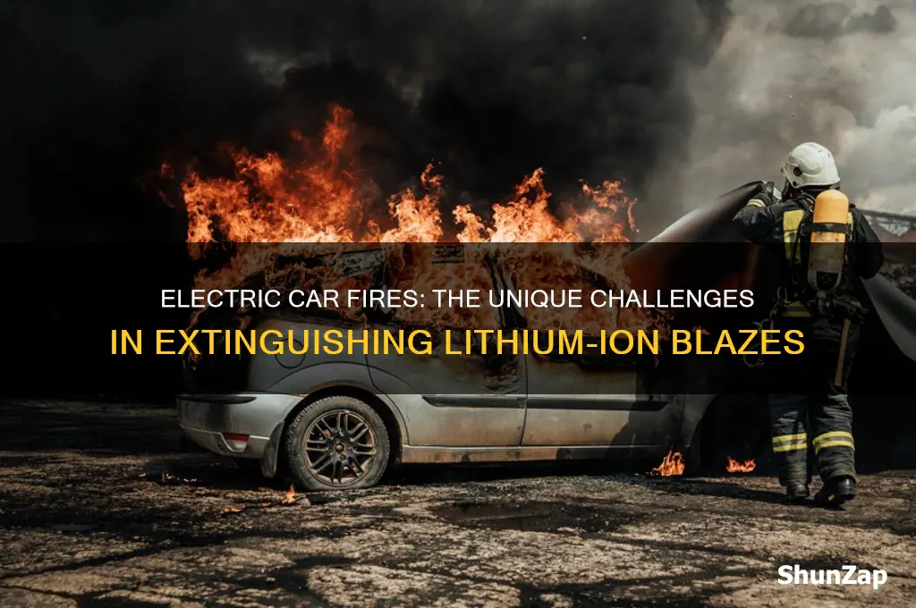 why are electric car fires hard to put out
