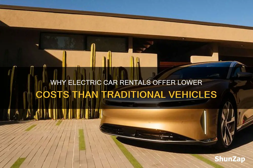 why are electric car rentals cheaper