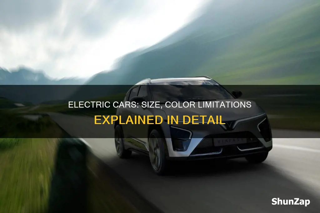 why are electric cars limited in size and color