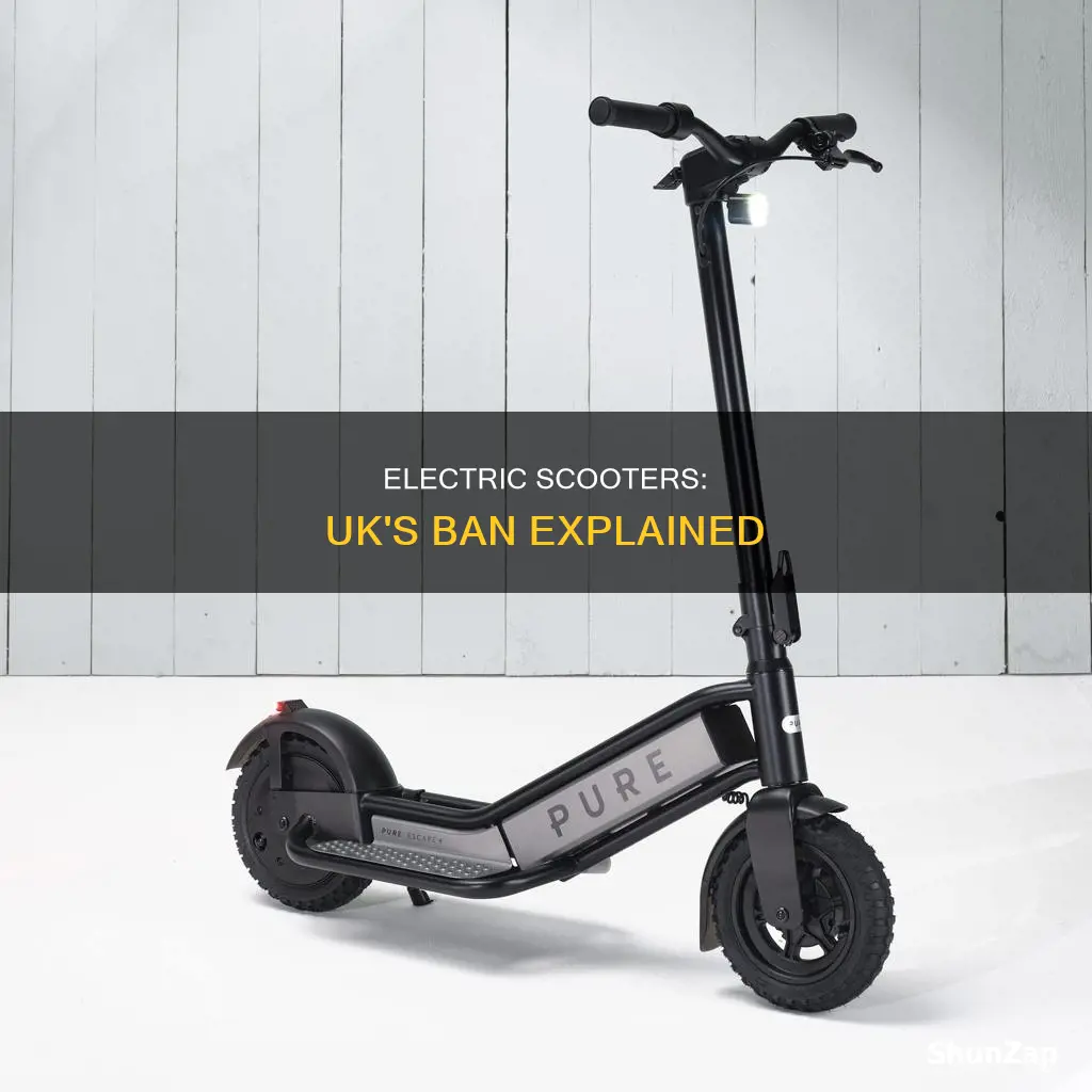 why are electric scooter illegal in uk