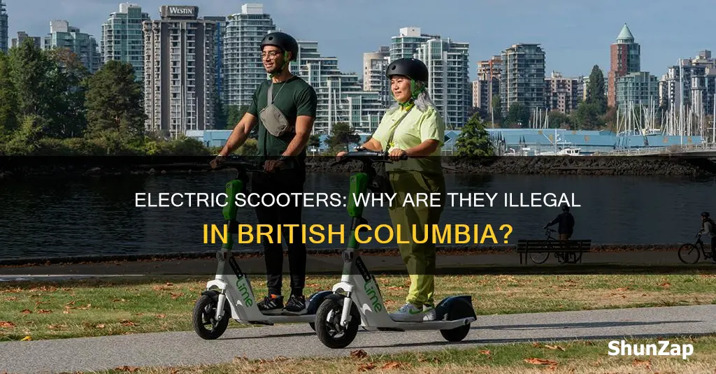 why are electric scooters illegal in bc