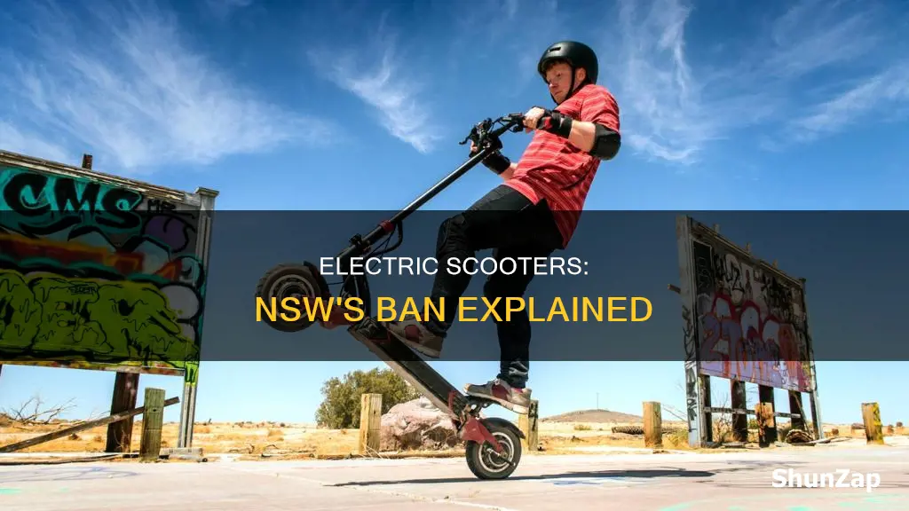 why are electric scooters illegal in nsw