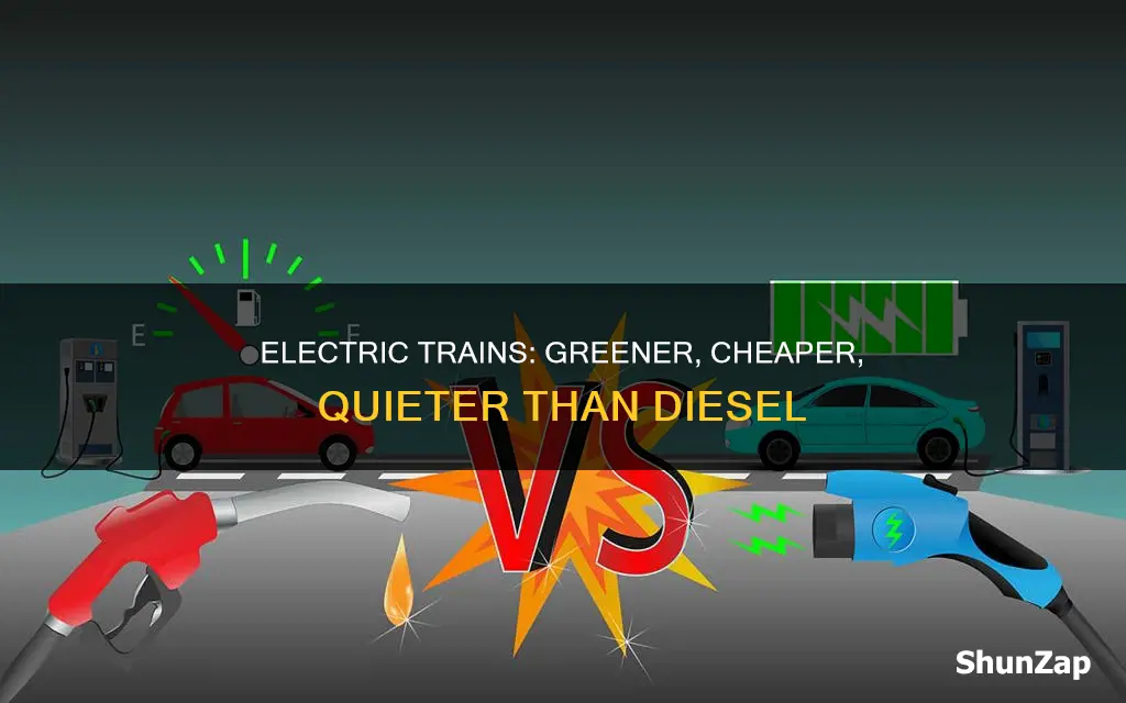 why are electric trains better than diesel