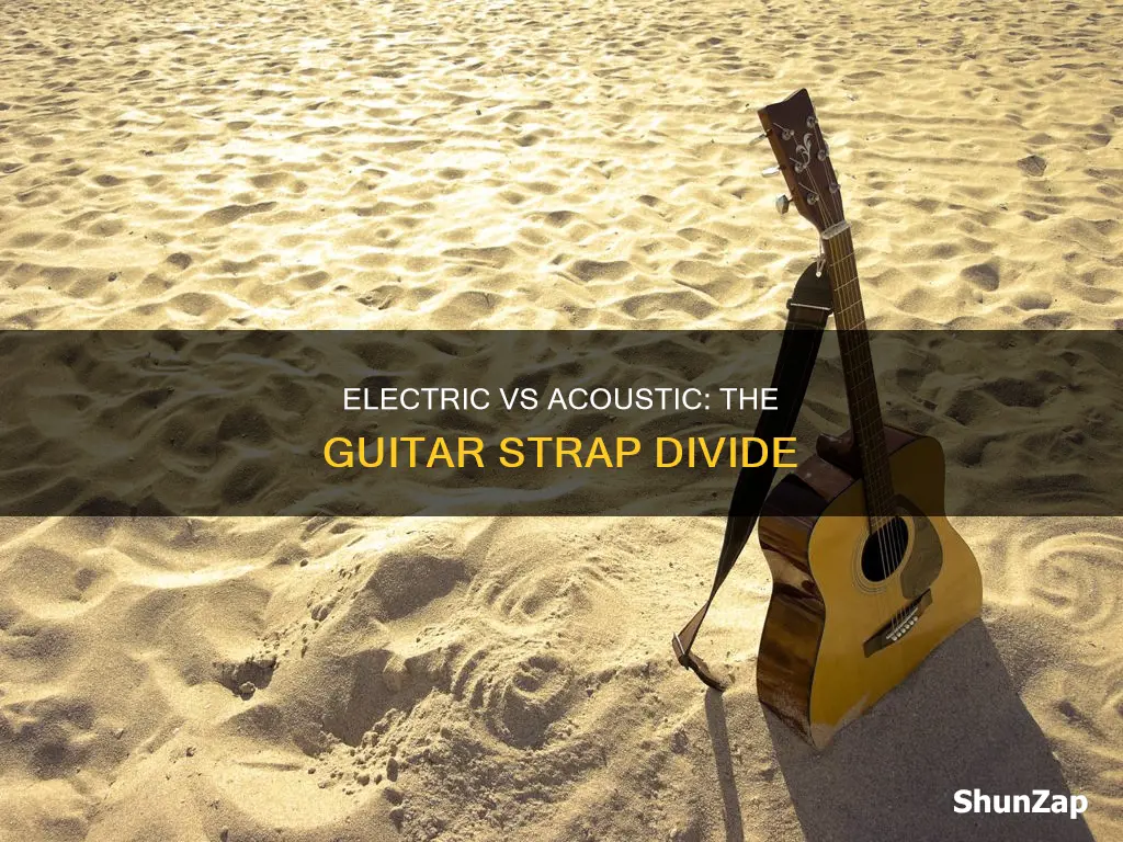 why are electric zand acoustic straps different