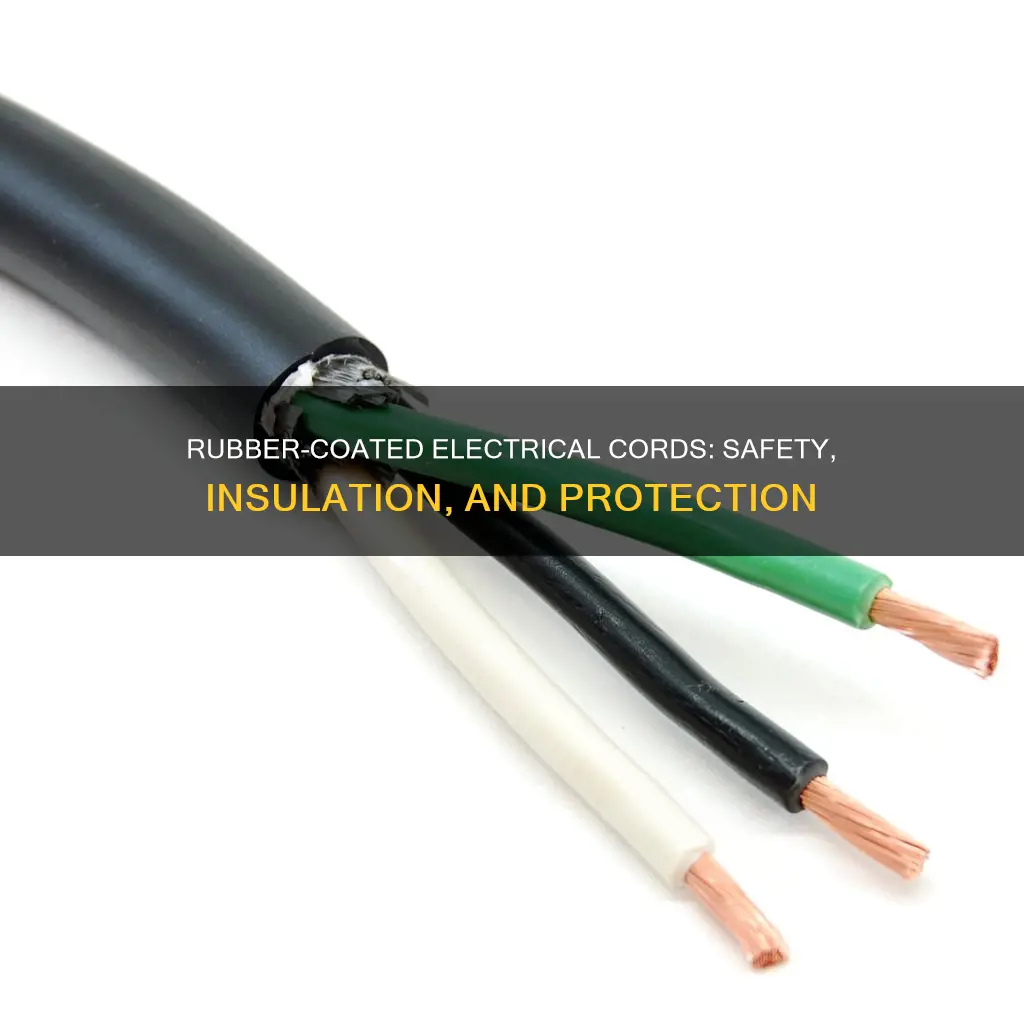why are electrical cords coated in rubber