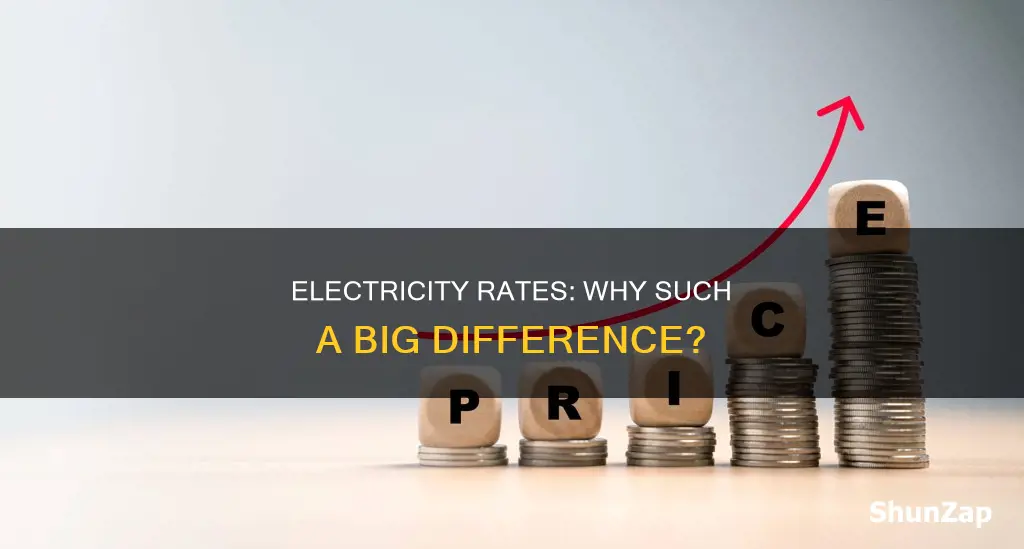 why are electricity rates so different for