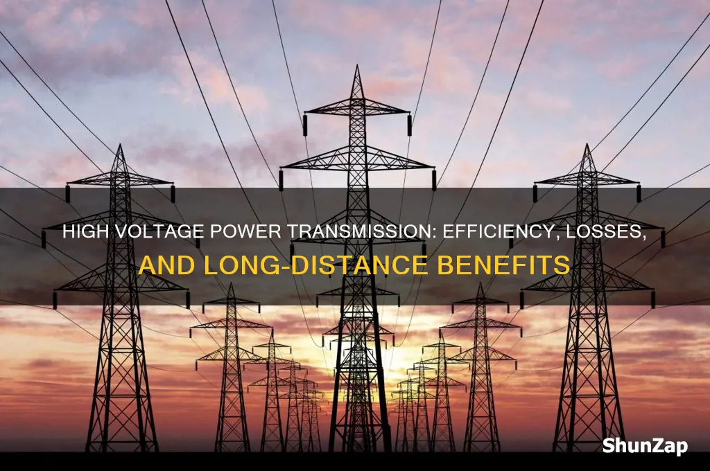 why are high voltages used for transmitting electricity