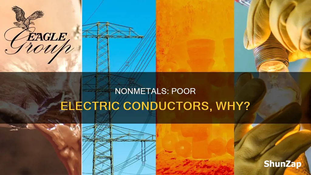 why are nonmetals poor conductors of electricity