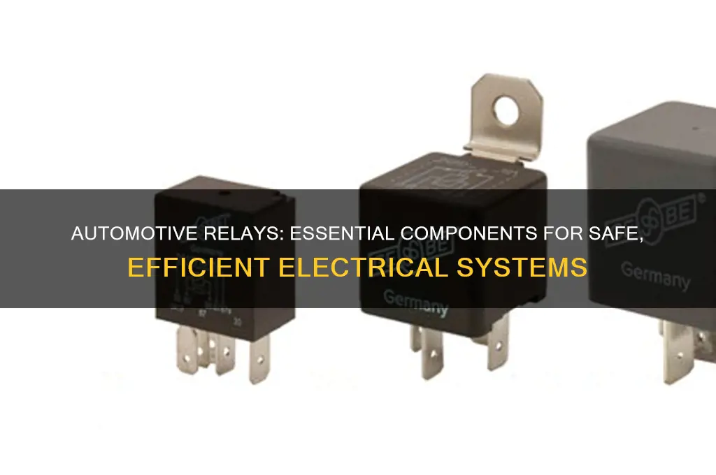 why are relays used in automotive electrical system