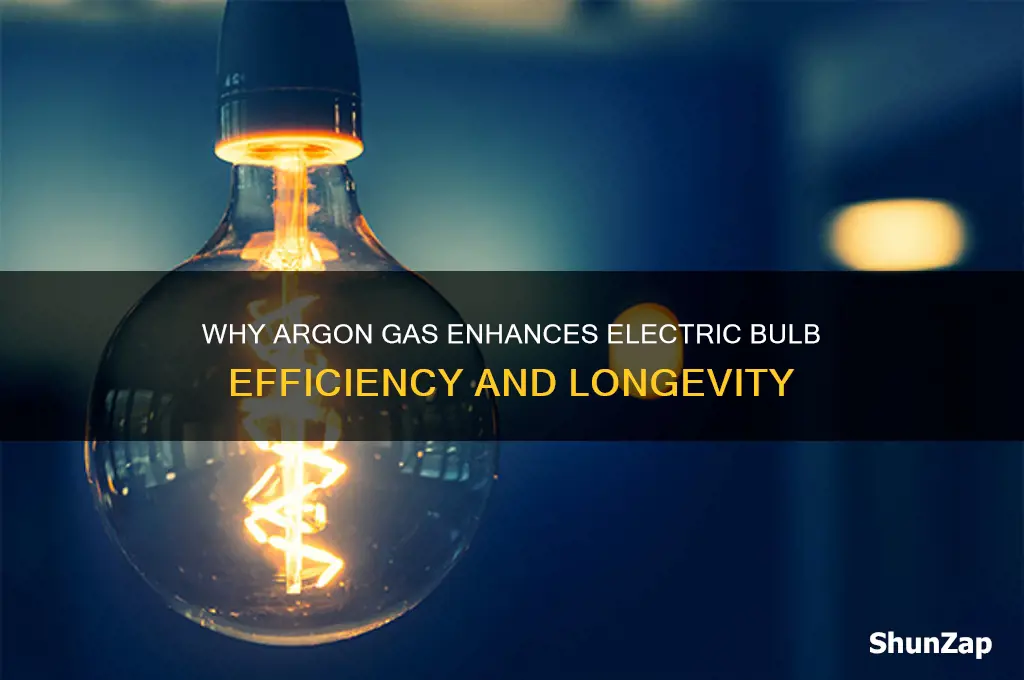 why argon gas is used in electric bulb