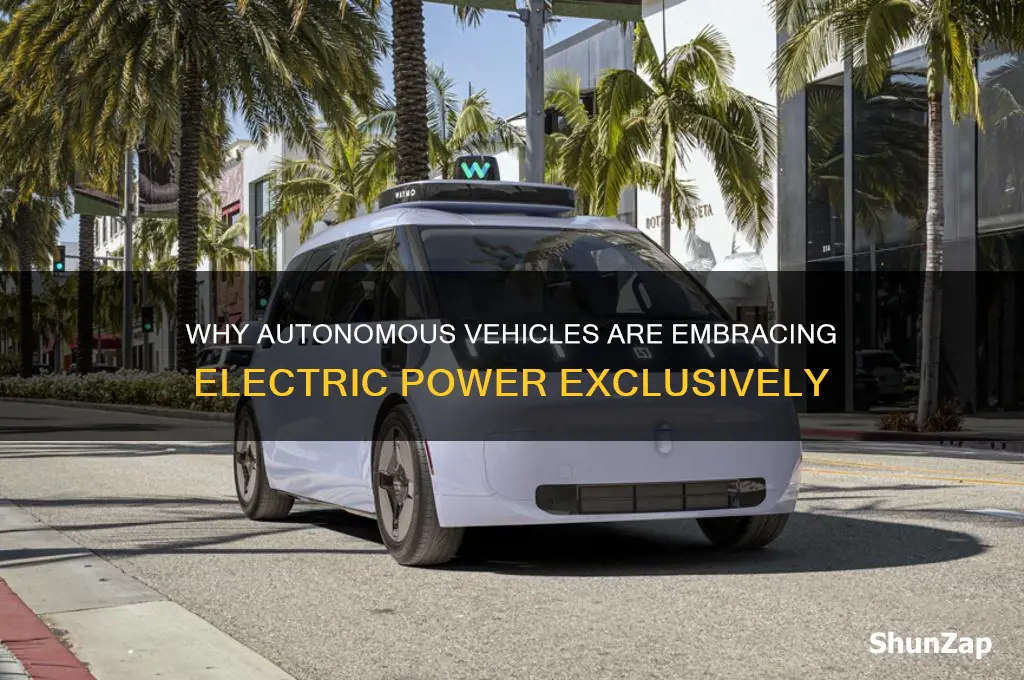 why autonomous cars are electric