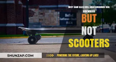Electric Skateboards on Sidewalks: Why Scooters Are Left Behind