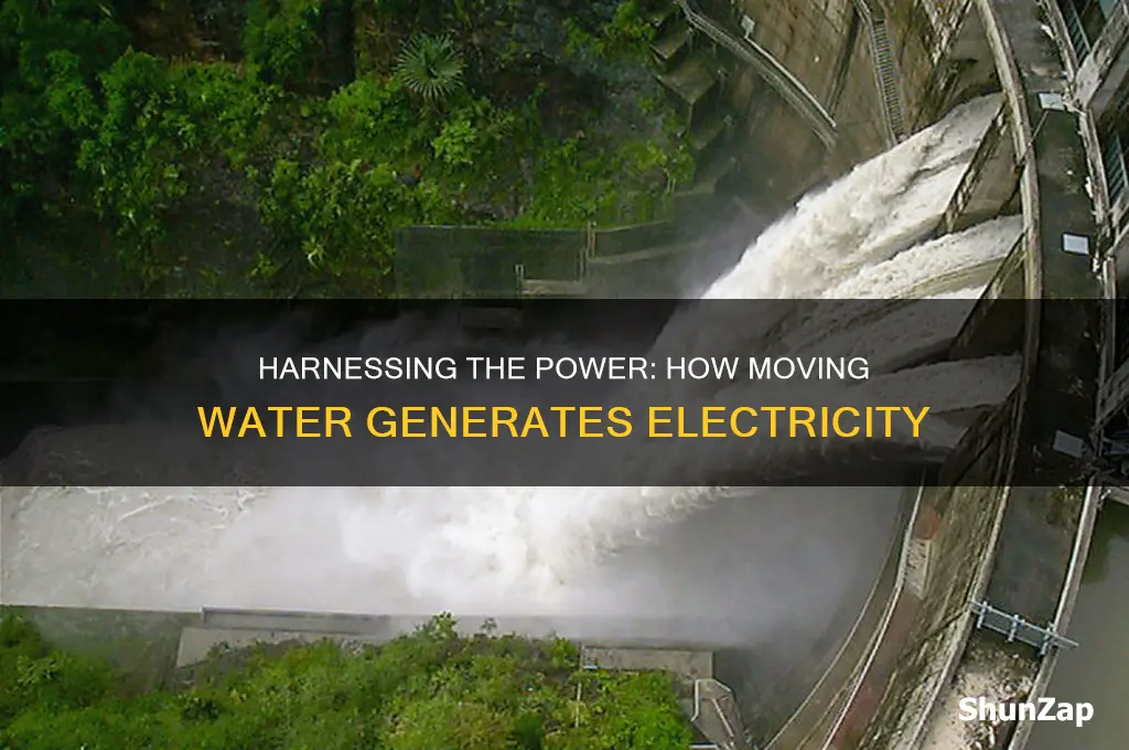 why can moving water be used to produce electricity