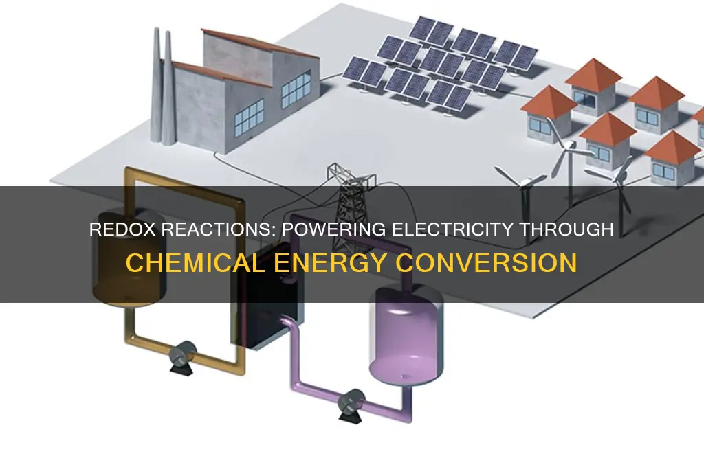 why can redox reaction be used to produce electricity
