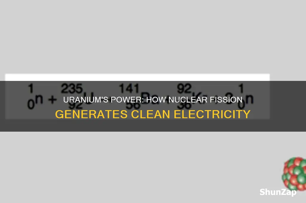 why can uranium be used to produce electricity
