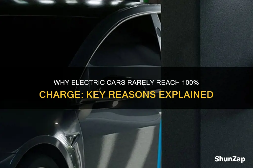 why cant i charge to 100 electric car