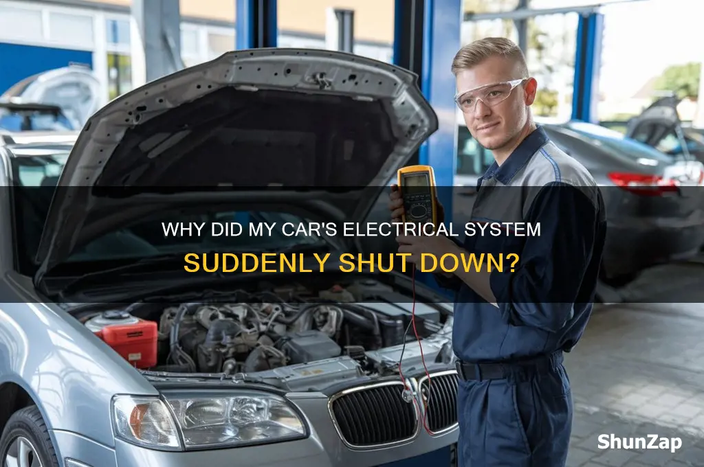 why did all electric go off in my car