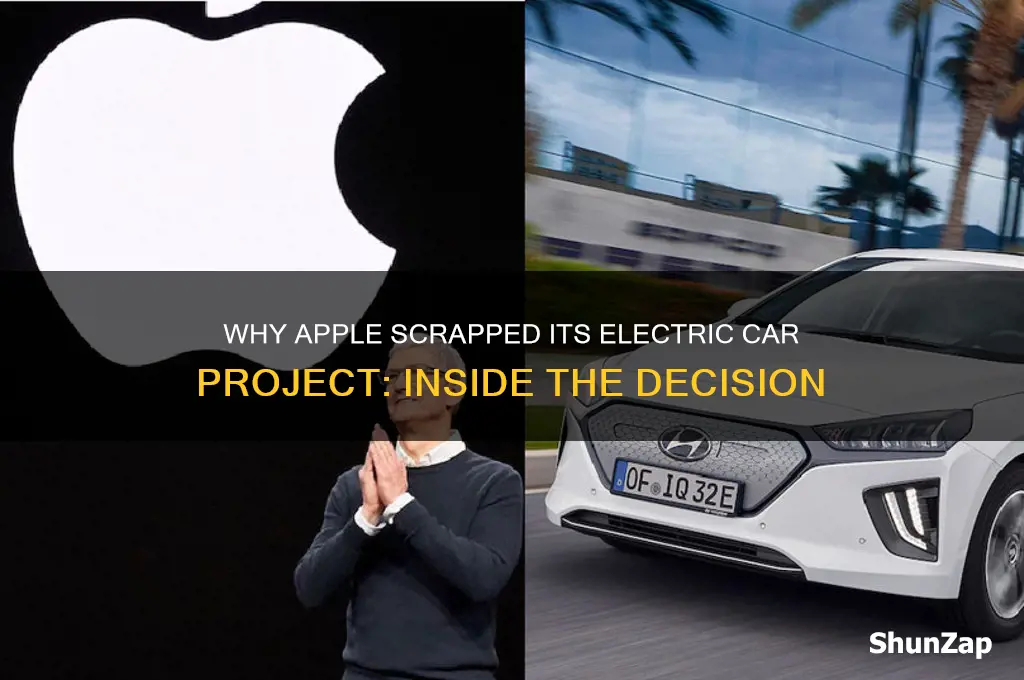 why did apple cancel electric car