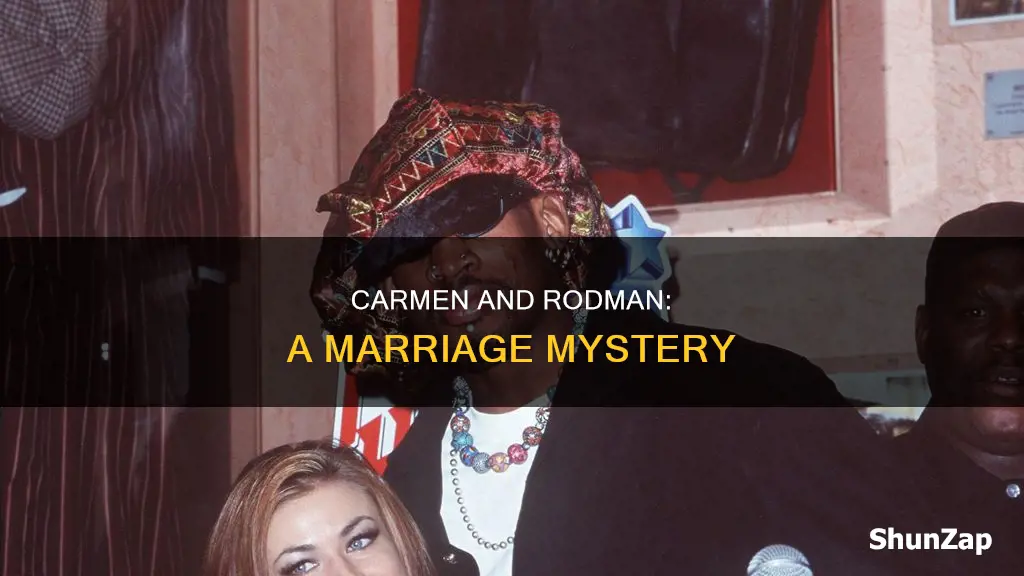 why did carmen electra marry dennis rodman