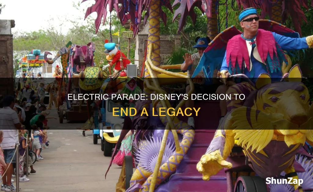 why did disney stop the electric parade