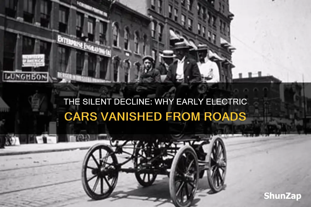 why did early electric cars disappear