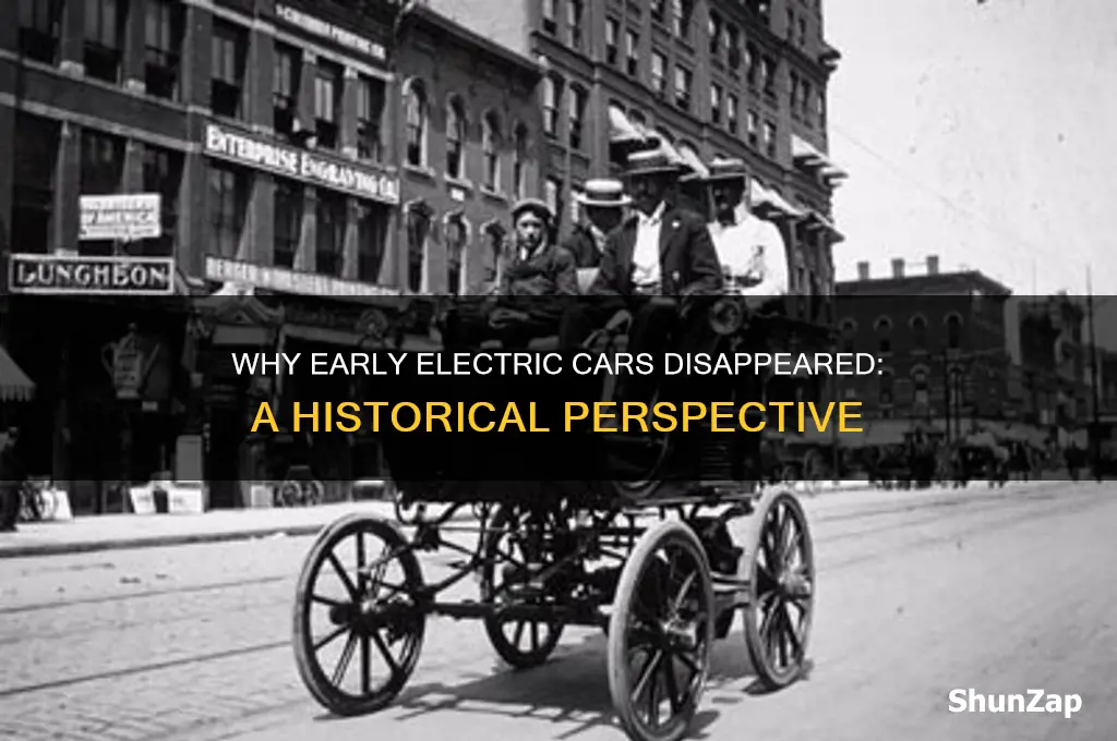 why did first electric cars stop