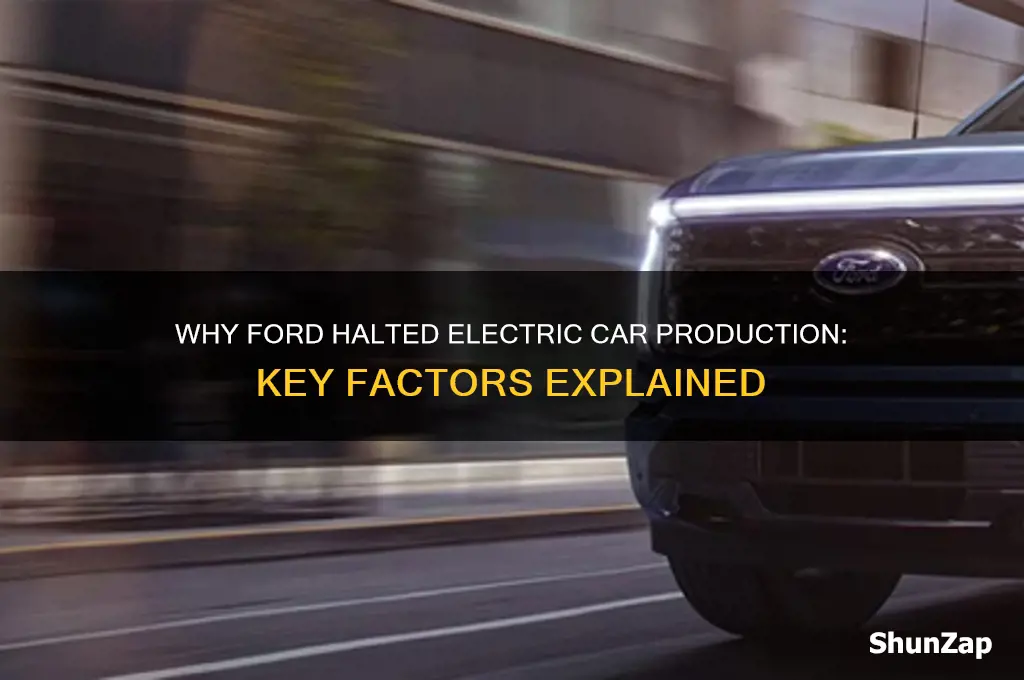 why did ford stop making electric cars