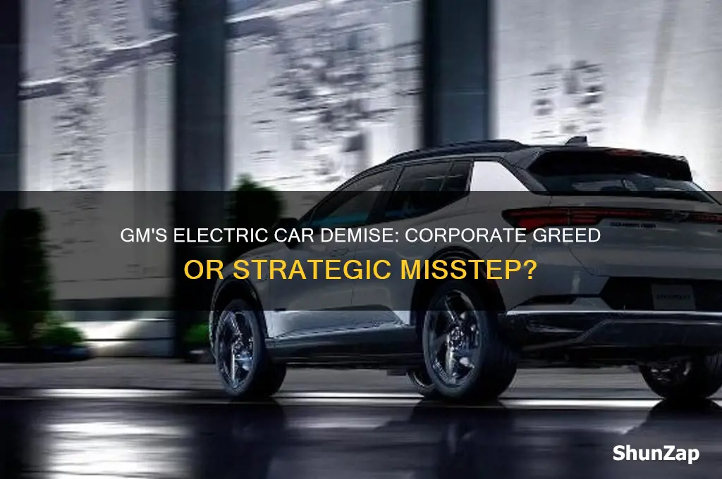 why did gm kill the electric car