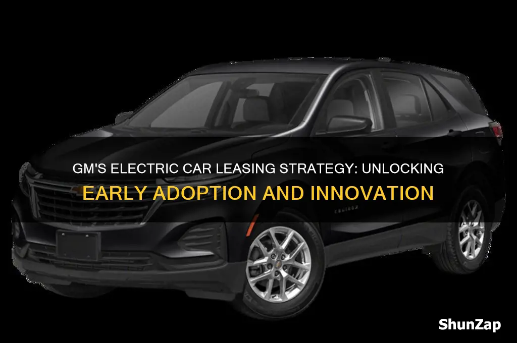 why did gm originally lease all their electric cars
