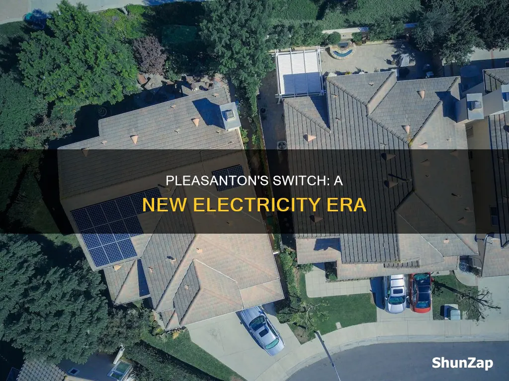 why did pleasanton switch over to different company for electricity