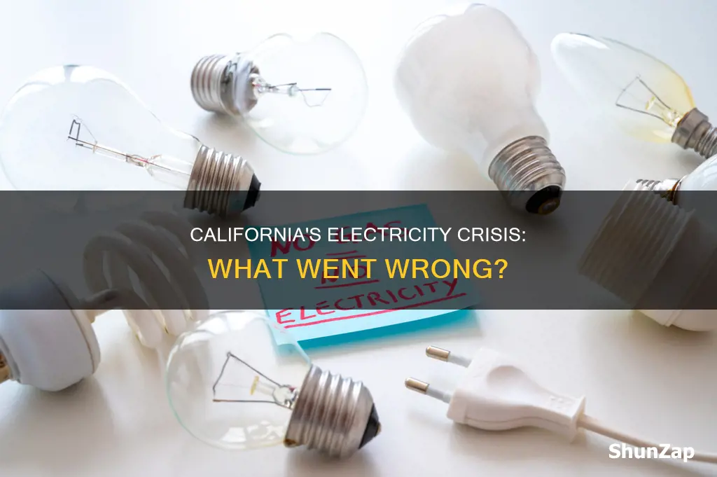 why did the california electricity crisis happen
