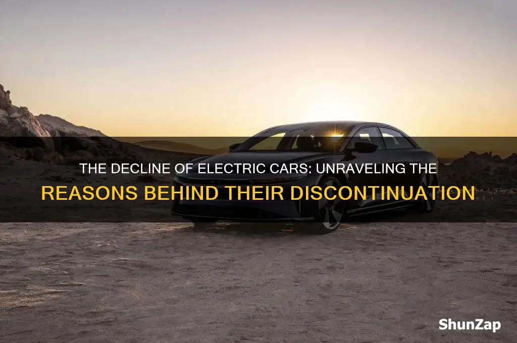 why did they stop making electric cars
