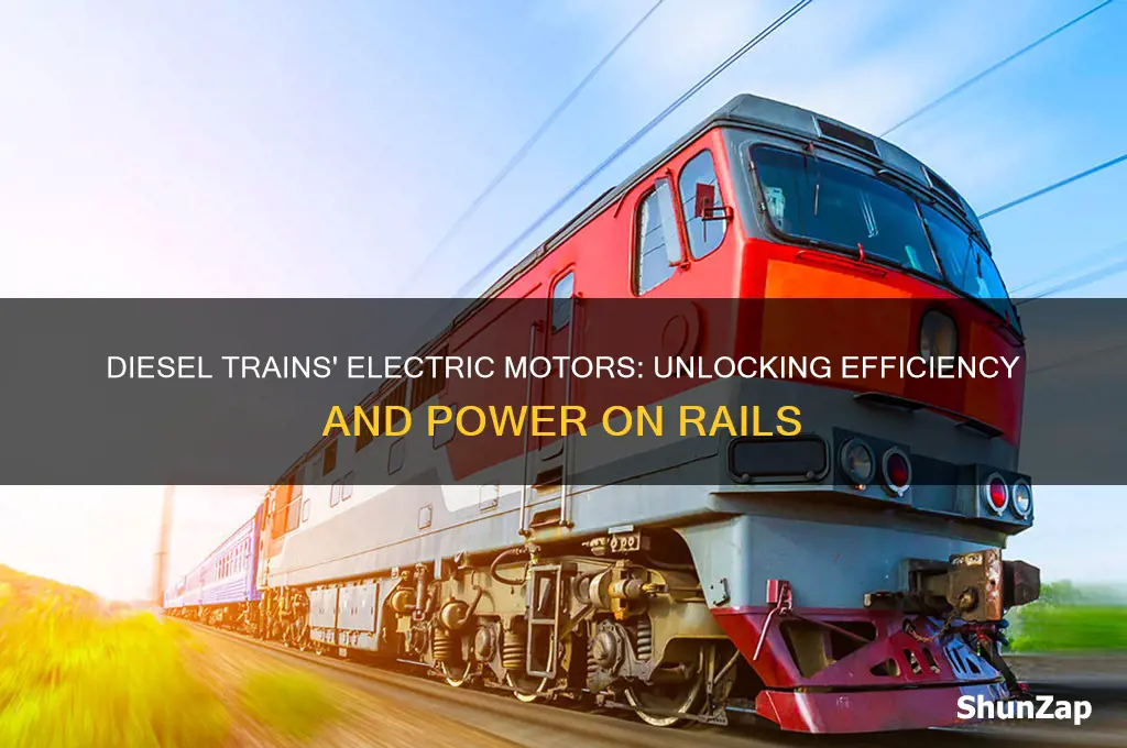 why diesel trains use electric motors