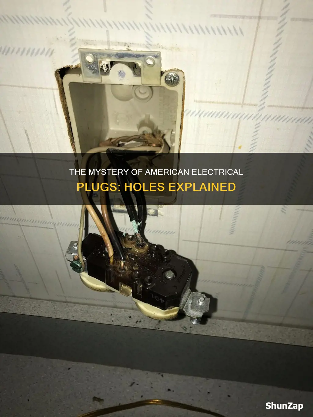 why do american electrical plugs have holes