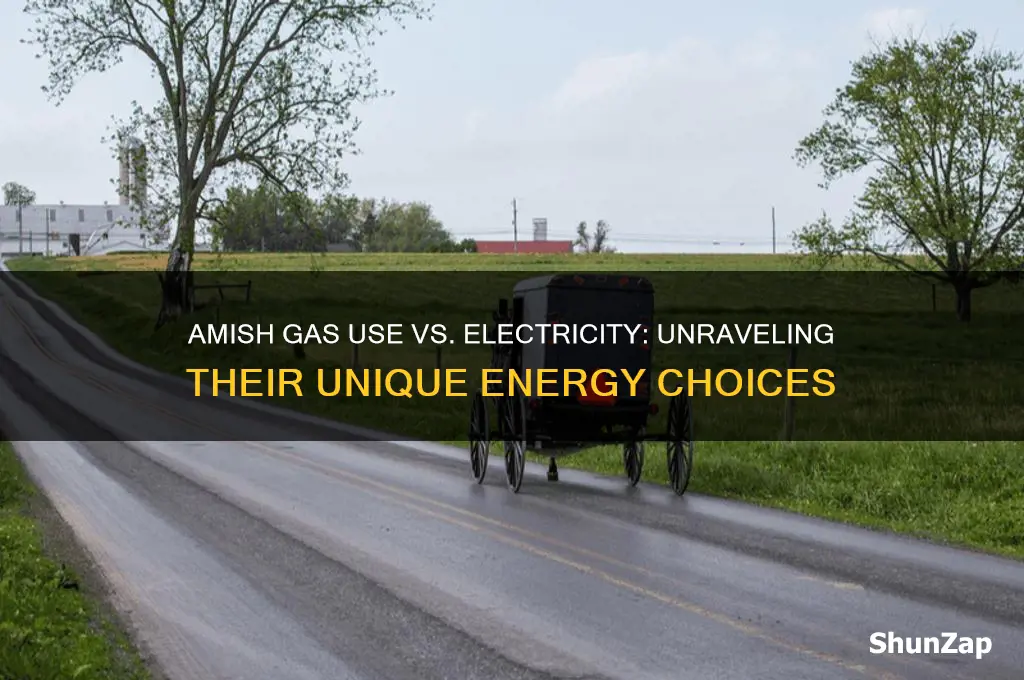 why do amish use gas but not electricity