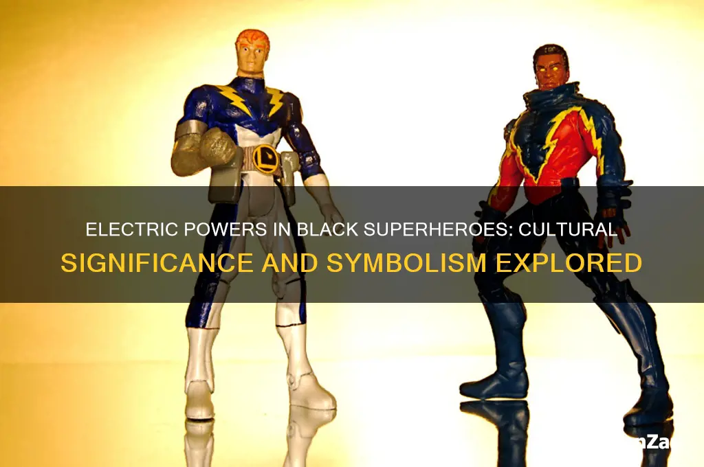 why do black superheroes use electricity