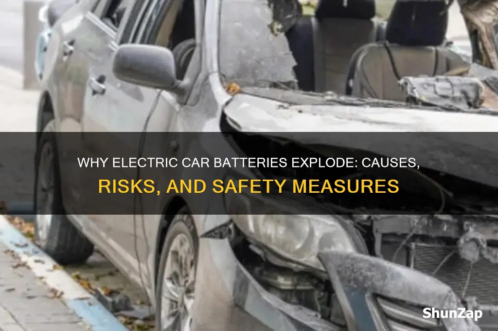why do electric car batteries explode
