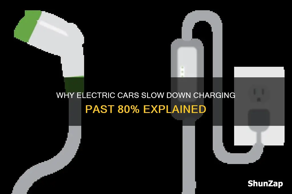 why do electric cars charge slower after 80