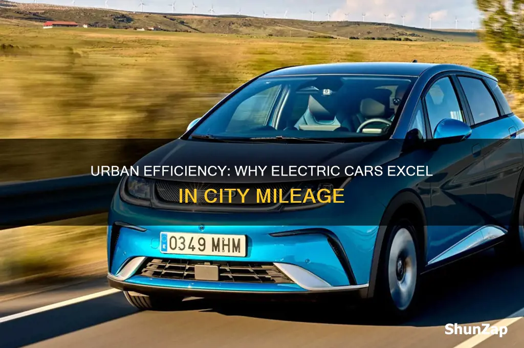 why do electric cars get better mileage in city